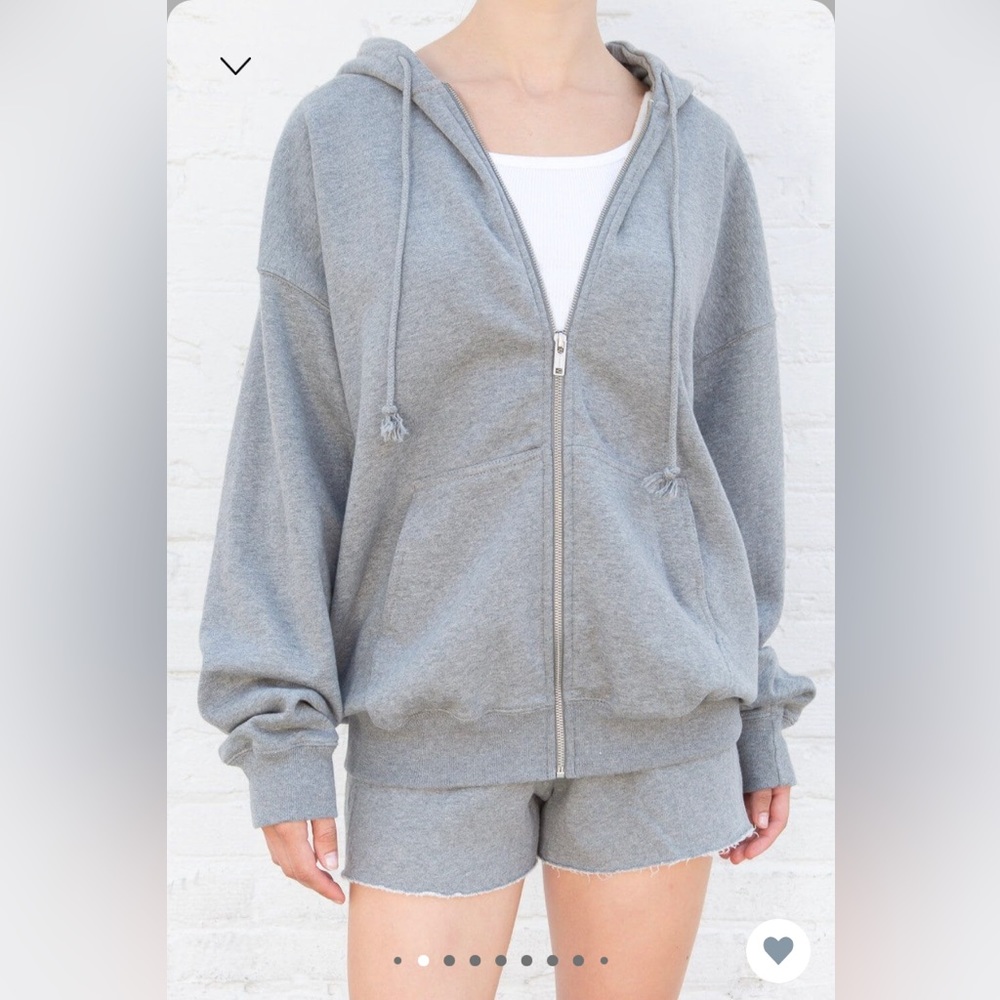 brandy hoodie, zip up, oversized